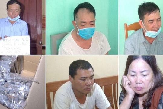 Bắt quả tang 5 đối tượng mua bán trái phép hàng trăm kg thuốc nổ