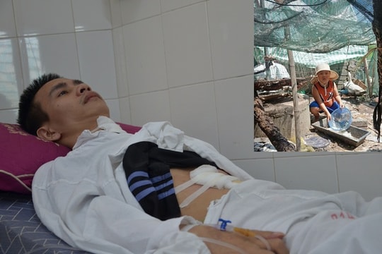 Người vợ nghèo khẩn cầu nhà hảo tâm cứu chồng sau vụ ngã giàn giáo