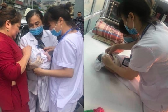 CDC Hà Nội đỡ đẻ thành công cho sản phụ đi sinh con bị tắc đường