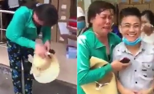 Clip: Làm rơi tiền viện phí chữa bệnh cho mẹ, người phụ nữ bật khóc cảm ơn khi được nam thanh niên nhặt giúp