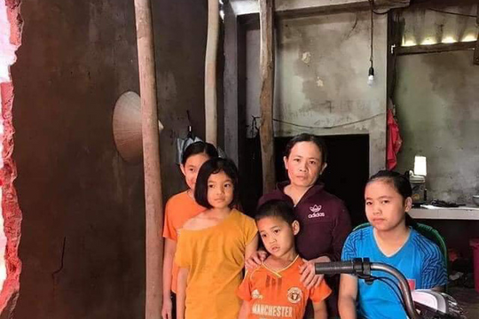 Hoàn cảnh đáng thương của người phụ nữ bệnh tật chăm chồng tai nạn và 4 đứa con nhỏ