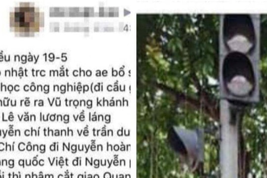 Hà Nội: Phạt 15 triệu đồng nam thanh niên báo chốt 141 trên Facebook