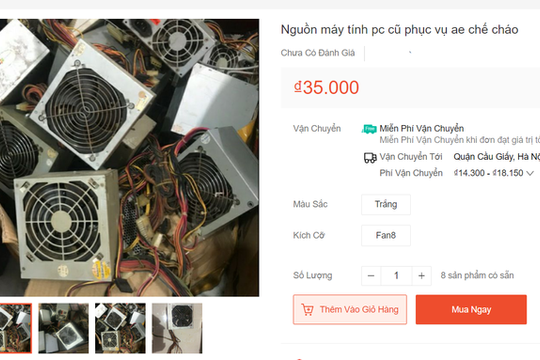 Ve chai, đồng nát sắt vụn được rao bán rầm rộ trên sàn thương mại điện tử