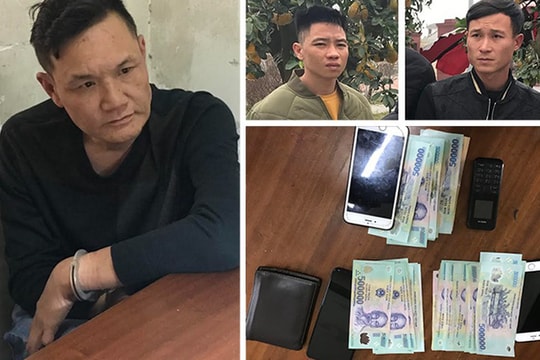 Bắt nhóm đối tượng thu tiền bảo kê chợ hoa Tết