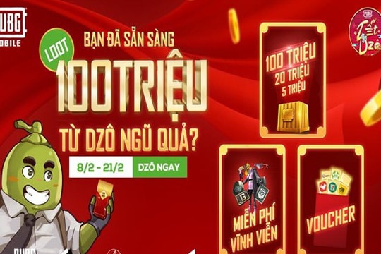 PUBG Mobile mạnh tay bày “Mâm ngũ quả” trị giá gần 5 tỷ mùa tết, “Dzô thì dzô, không dzô thì dzô”!