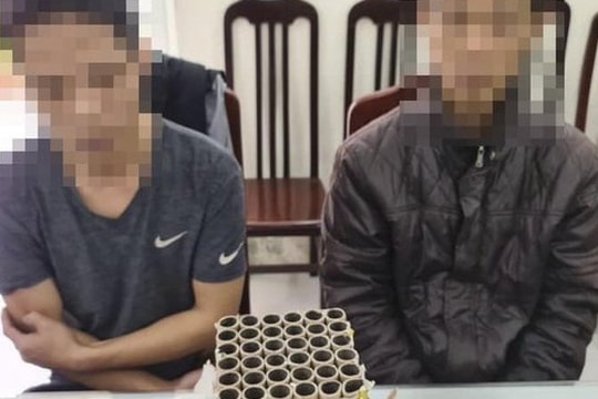 Xử phạt 2 anh em rủ nhau đốt pháo nổ dịp giáp Tết