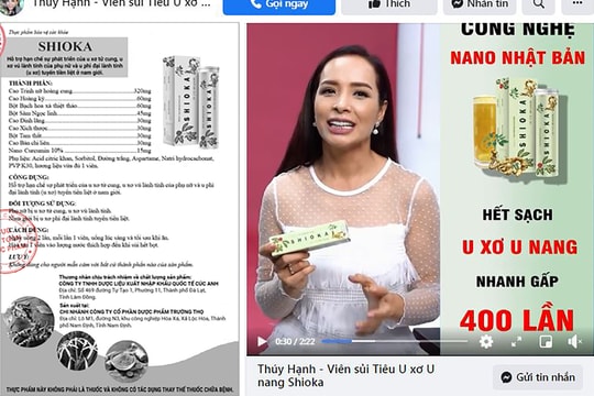 Hàng loạt nghệ sĩ Việt “mắc u xơ, u nang” khi quảng cáo cho viên sủi Shioka: Bài 2: Sự thật về “thần dược” Shioka