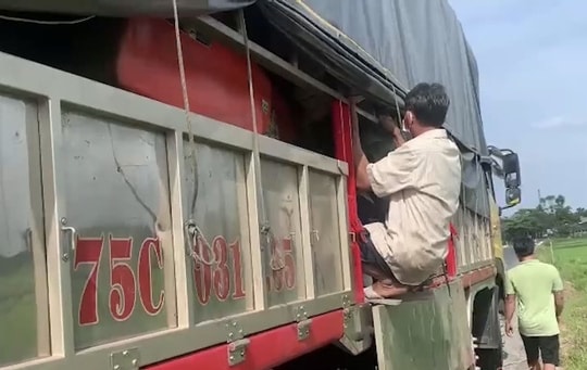 8 người nằm trong thùng xe tải để trốn khai báo y tế