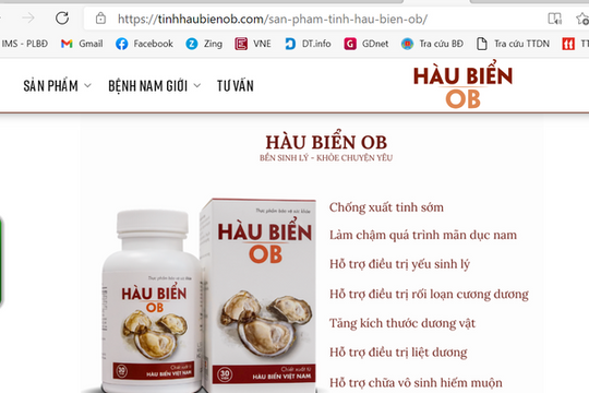 Nhiều sản phẩm thực phẩm chức năng quảng cáo sai phép trên mạng Internet