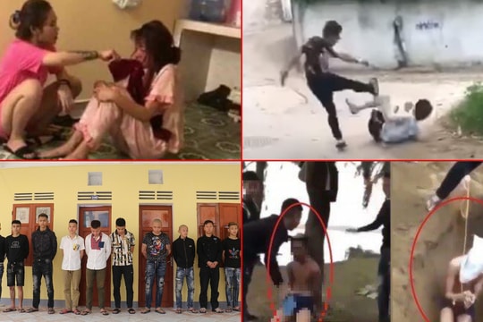 Hàng loạt vụ bạo hành người rồi quay clip khiến dư luận bức xúc