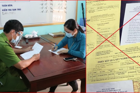 Sử dụng giấy xét nghiệm COVID-19 giả để 'thông chốt' có thể bị xử lý hình sự