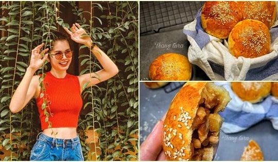 Làm bánh mì nhân ức gà '3K', có ngay bữa sáng 'đỉnh chóp'