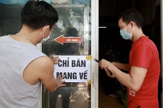 Những quận, huyện, thị xã nào ở Hà Nội được phép kinh doanh dịch vụ ăn, uống mang về từ trưa 16/9?