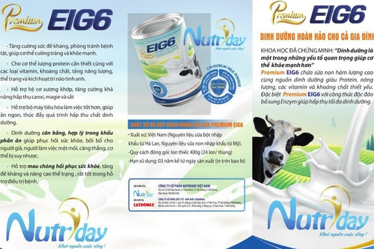 Sữa non Premium Eig6 có dấu hiệu quảng cáo sai phép