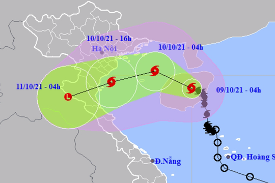 Bão số 7 giật cấp 10, Bắc Bộ và Bắc Trung Bộ mưa to