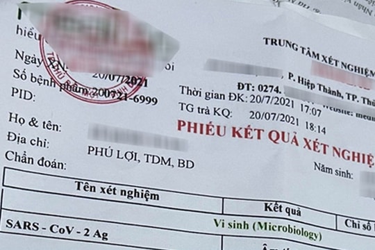 4 người chuyên làm giả giấy xét nghiệm Covid-19 để bán