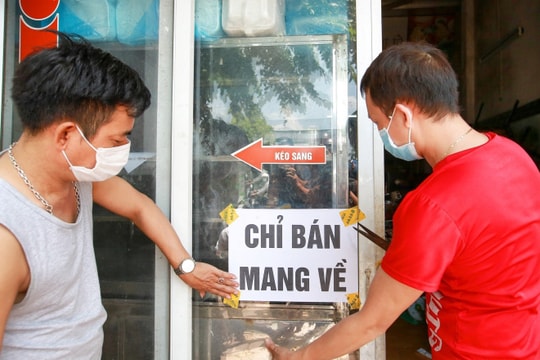 Hà Nội: Quận Đống Đa dừng bán hàng ăn uống tại chỗ