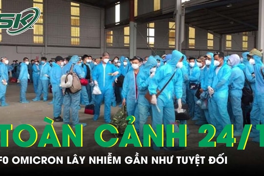 Toàn cảnh COVID-19 chiều 24/1: Cảnh báo Omicron TP. HCM lây nhiễm gần như tuyệt đối sau tiếp xúc