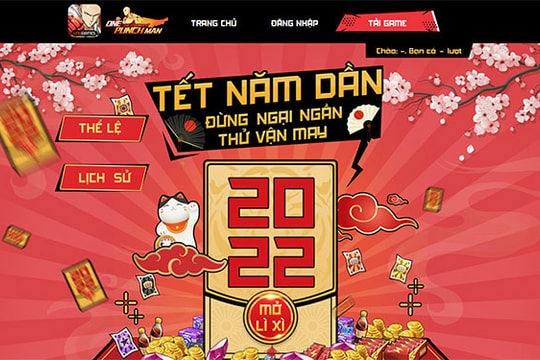 Tết năm Dần, đừng ngại ngần thử vận may cùng One Punch Man: The Strongest