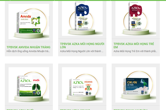 Loạt sản phẩm của Công ty An Vy quảng cáo sai phép