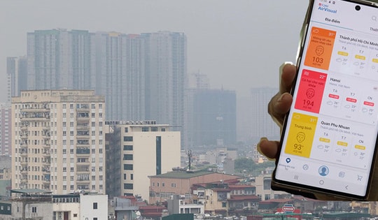 Sáng 7/4, Hà Nội ô nhiễm không khí nghiêm trọng