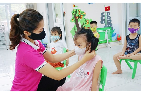 Hà Nội sửa đổi, nới lỏng phòng dịch cho trẻ và giáo viên trường mầm non