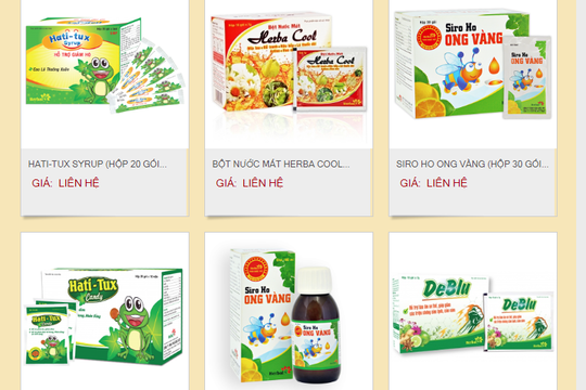 Loạt sản phẩm của Công ty Thảo Dược Việt quảng cáo sai phép?