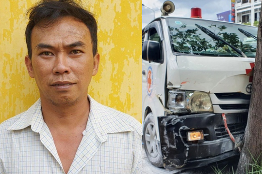 Khởi tố kẻ ngáo đá cướp xe cứu thương gây náo loạn ở Cần Thơ