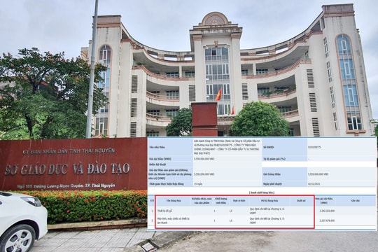 Đấu thầu tại Sở GD&ĐT Thái Nguyên thực hiện đúng các quy định của pháp luật hiện hành