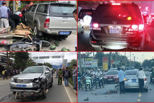 Những vụ xe biển xanh gây tai nạn nghiêm trọng