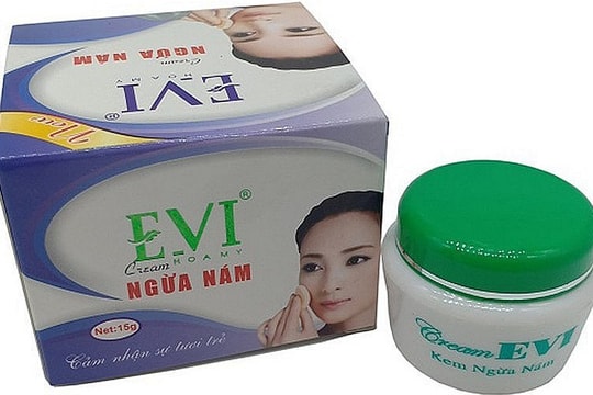 Thu hồi sản phẩm EVI Cream ngừa nám do không đạt tiêu chuẩn chất lượng 