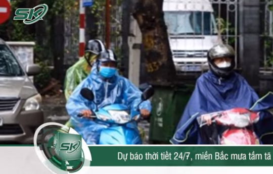 Dự báo thời tiết ngày 24/7: Từ Bắc - Nam mưa rất to, nhiệt độ giảm 