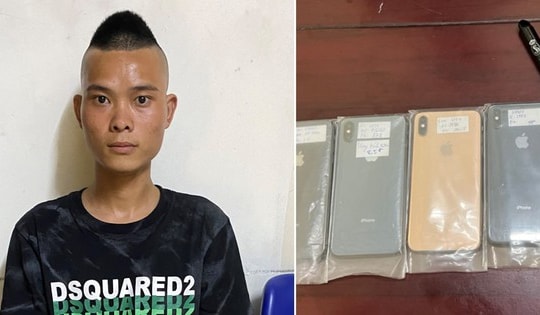 Bắt đối tượng trong 2 ngày trộm 14 điện thoại iphone