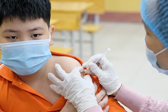 Đẩy nhanh tốc Độ Tiêm vaccine COVID-19 cho trẻ từ 5 dến dưới 12 tuổi 