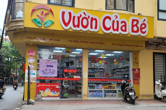 Hệ thống cửa hàng "Vườn Của Bé" bán TPCN không có tem phụ, không xuất hoá đơn cho khách hàng