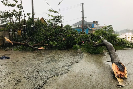 Quảng Trị: Lốc xoáy tàn phá thị trấn Cửa Việt trước khi bão vào