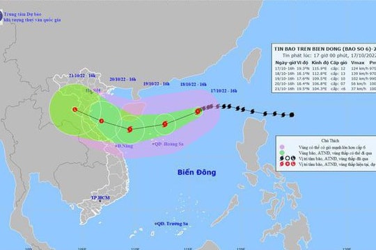 Tin bão mới nhất: Bão số 6 có khả năng suy yếu khi vào đất liền