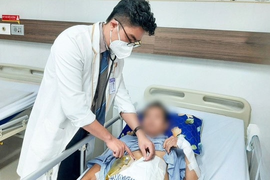 TP. HCM: Người đàn ông bị cắt bỏ 1,5m ruột sau khi ngã xe máy