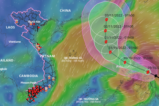 Thông tin mới nhất về cơn bão Nalgae sắp tiến vào biển Đông