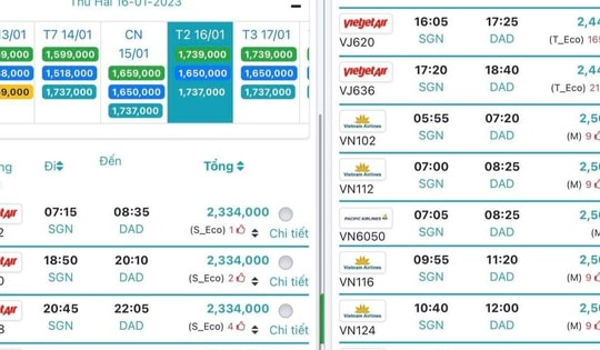 Giá vé máy bay Tết đắt gấp đôi năm ngoái, nhiều người chuyển sang đi xe khách
