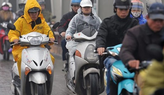 Ngày mai miền Bắc đón không khí lạnh kèm mưa, gió