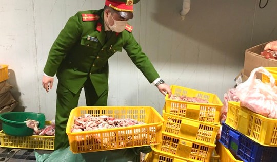 Ngăn chặn 700kg thịt lợn đông lạnh nhiễm virus dịch tả lợn châu Phi bán ra thị trường