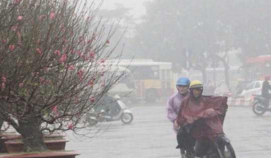 Nhiệt độ miền Bắc tăng nhẹ, không khí lạnh tăng cường vào đêm 30 Tết