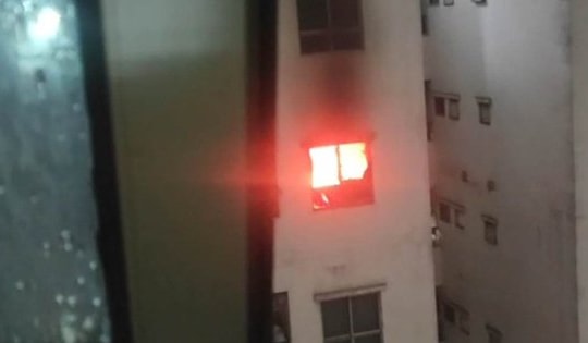 Hà Nội: Cháy rụi phòng ngủ ở khu chung cư HH Linh Đàm