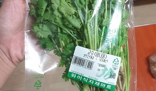 Choáng với giá của rau mùi ở Hàn Quốc, mua một mớ bằng giá mua cả tạ ở Việt Nam