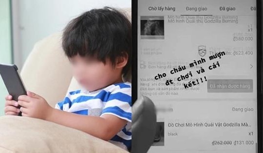 Cho cháu mượn điện thoại, cô gái sốc nặng khi nhận 12 đơn hàng