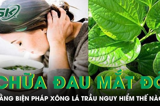 Xông lá trầu không để trị đau mắt đỏ nguy hiểm thế nào?