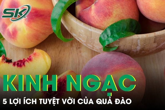 5 lợi ích tuyệt vời của quả đào với sức khỏe