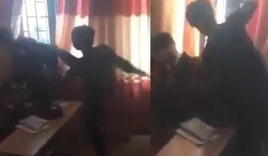 Nam sinh lớp 9 bị bạn đánh ngay trong lớp học phải nhập viện