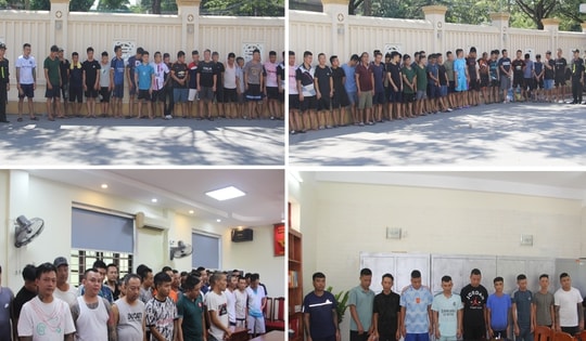 Triệt phá sới gà ăn tiền với số lượng người tham gia “khủng”